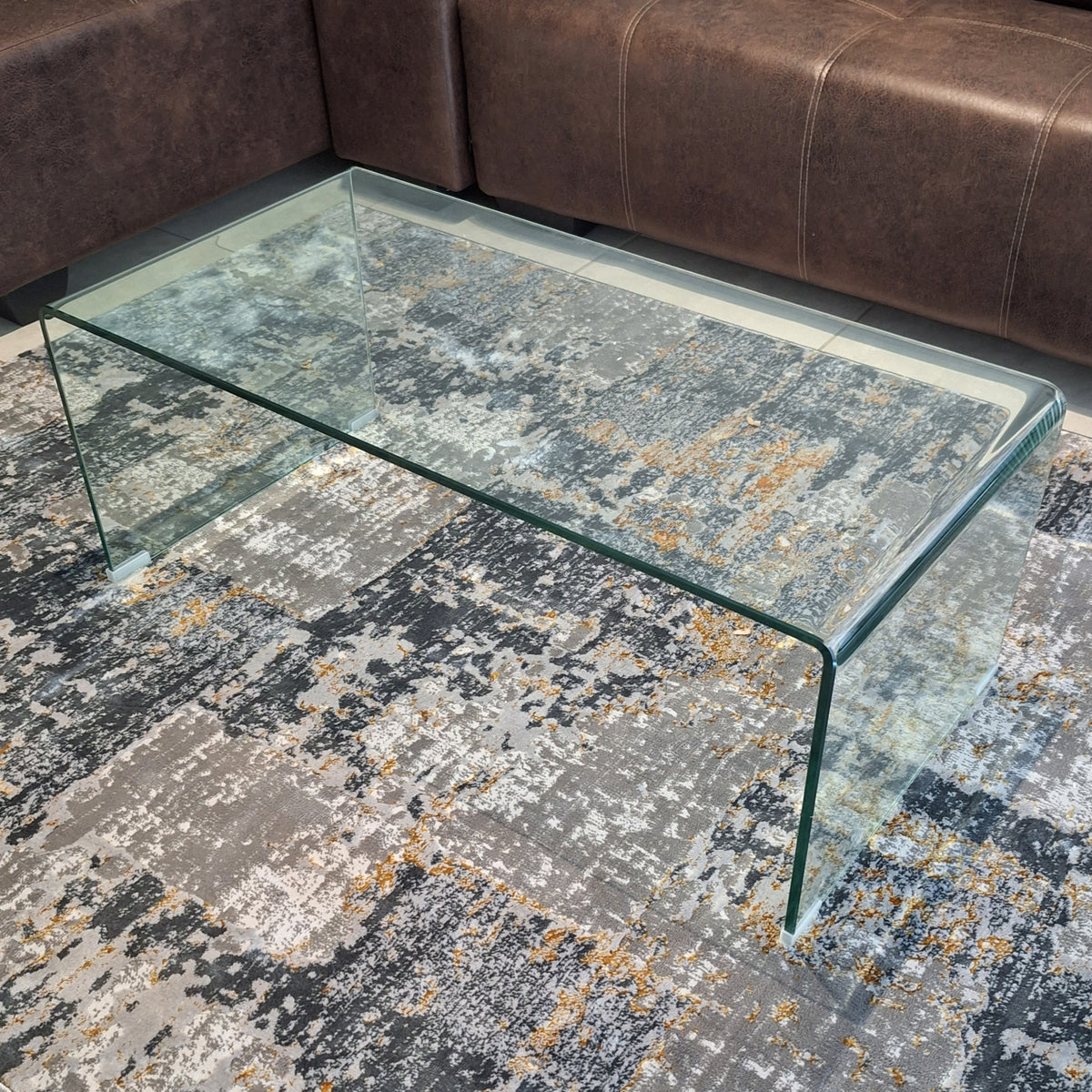 1.2m Tempered Glass Coffee Table