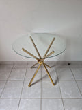 C19 Round Table. Gold Legs
