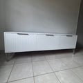 1.8m Tv Stand. Silver Finish