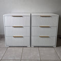 Bedside Pedestals. Gold Handles. R3800 for 2