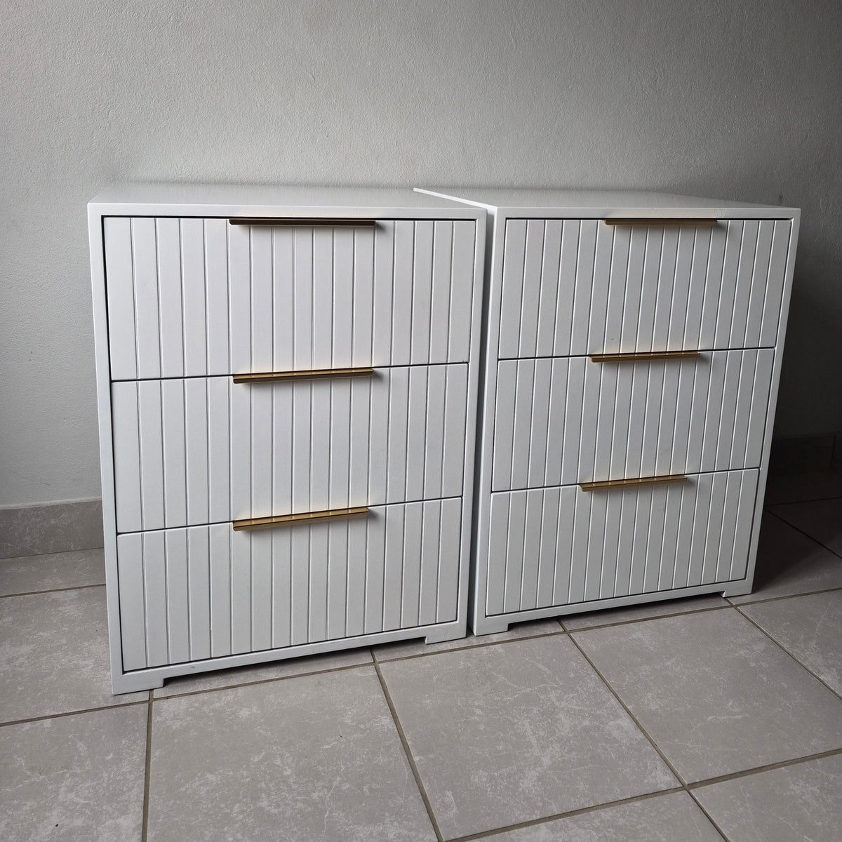 Bedside Pedestals. Gold Handles. R3800 for 2