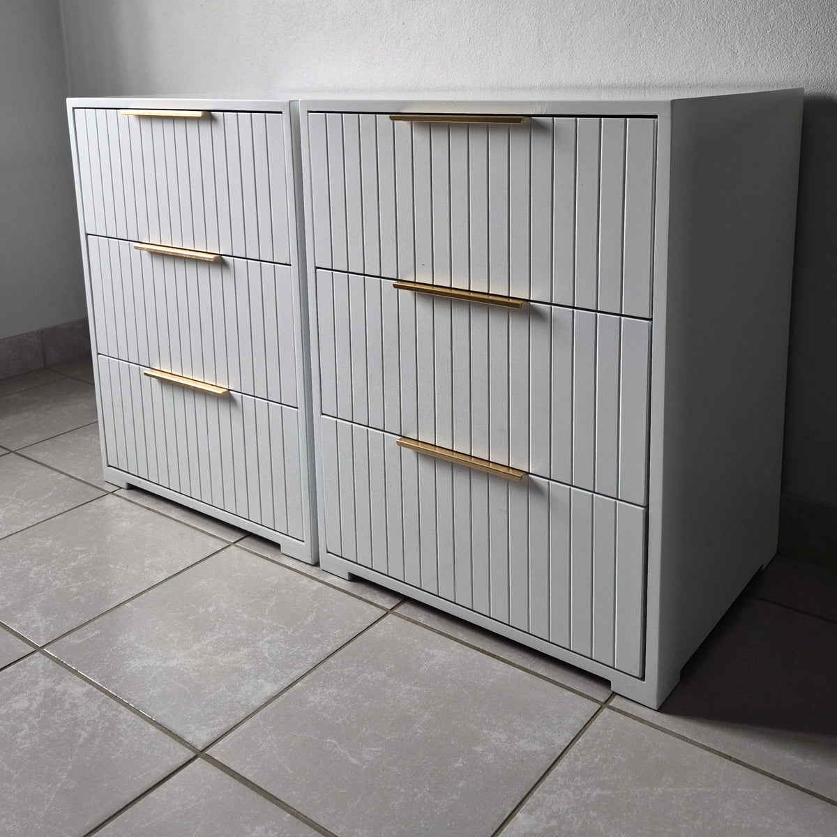 Bedside Pedestals. Gold Handles. R3800 for 2