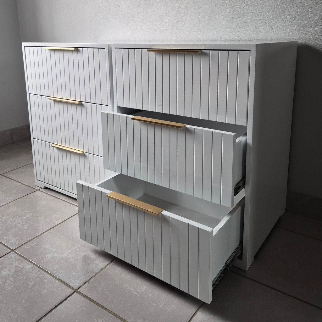 Bedside Pedestals. Gold Handles. R3800 for 2