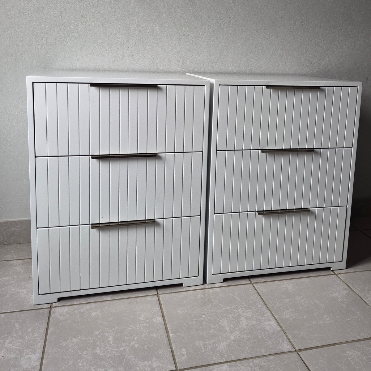 Bedside Pedestals. Silver Handles. R3800 for 2