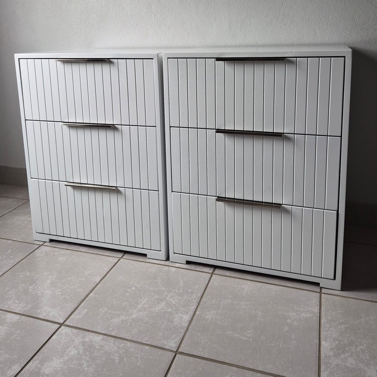 Bedside Pedestals. Silver Handles. R3800 for 2