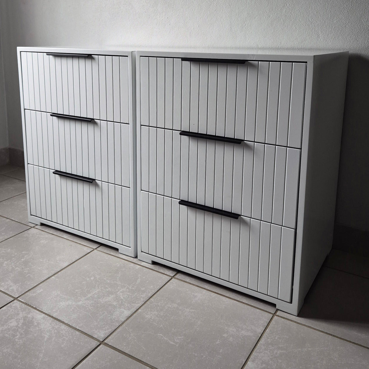 Bedside Pedestals. Black Handles. R3800 for 2