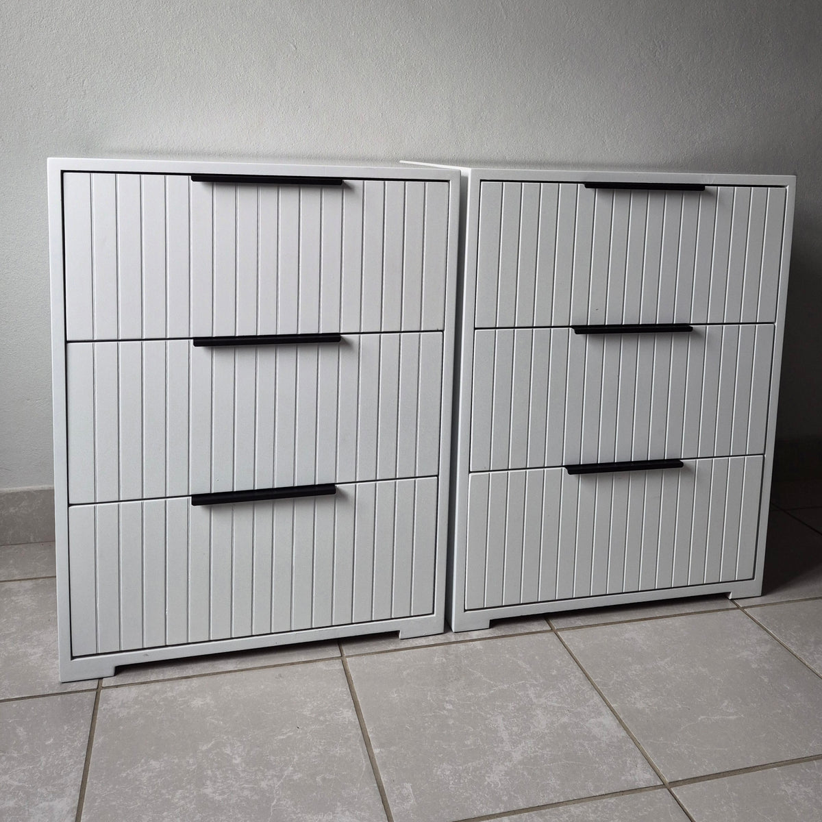 Bedside Pedestals. Black Handles. R3800 for 2
