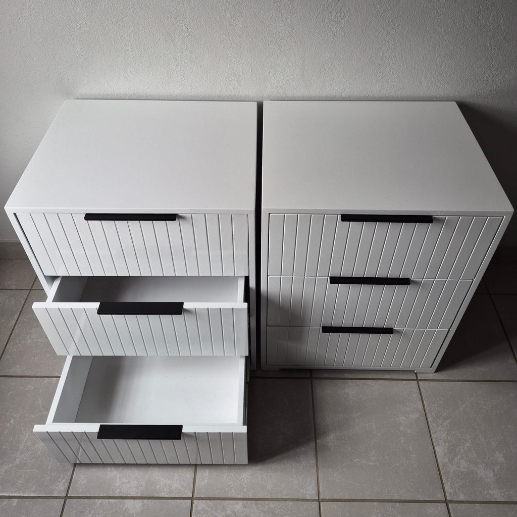 Bedside Pedestals. Black Handles. R3800 for 2