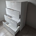 Chest of Drawers. Silver Handles