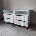 Bedside Pedestals. Black Handles. R3800 for 2