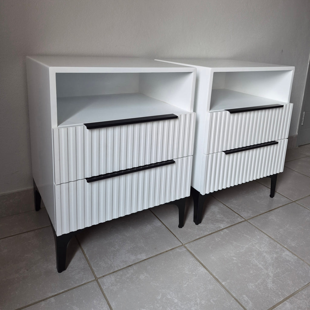 Bedside Pedestals. Black Handles. R3800 for 2
