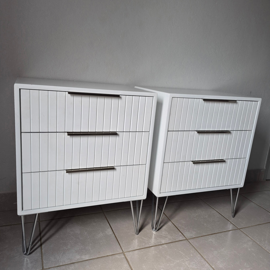 Bedside Pedestals. Silver Handles. R3800 for 2
