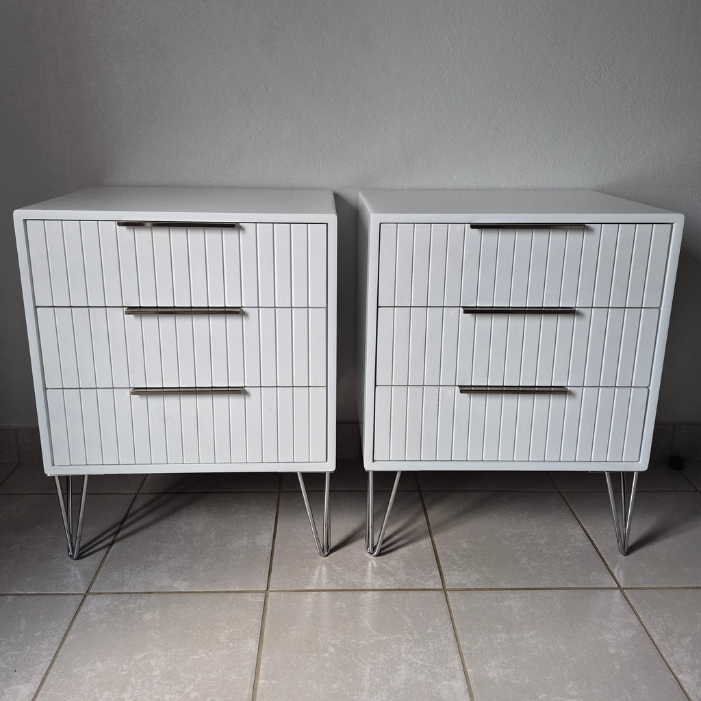 Bedside Pedestals. Silver Handles. R3800 for 2