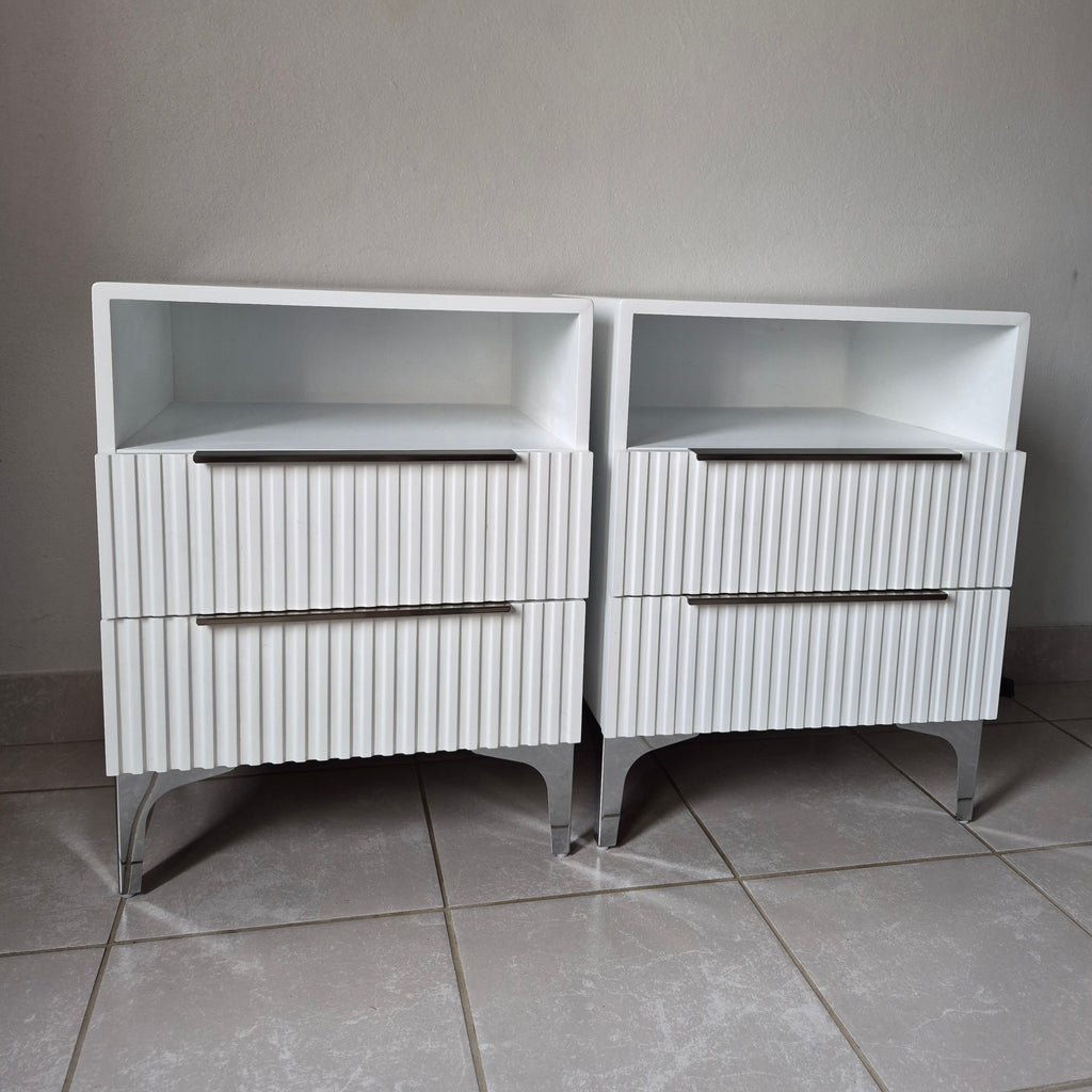 Bedside Pedestals. Silver Handles. R3800 for 2