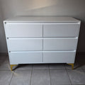Chest of Drawers. Gold Legs