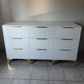 Chest of Drawers. Gold Handles