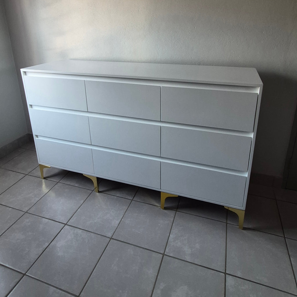 Chest Of Drawers. Gold Legs