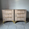Bedside Pedestals. Gold Handles. R3500 for 2