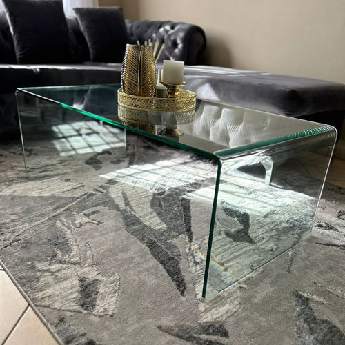 1m Tempered Glass Coffee Table