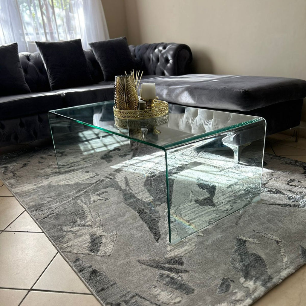 1m Tempered Glass Coffee Table