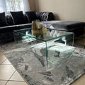 1m Tempered Glass Coffee Table