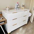 Chest of Drawers. Gold Finishes