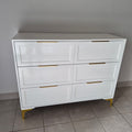 Chest Of Drawers. Gold Handles